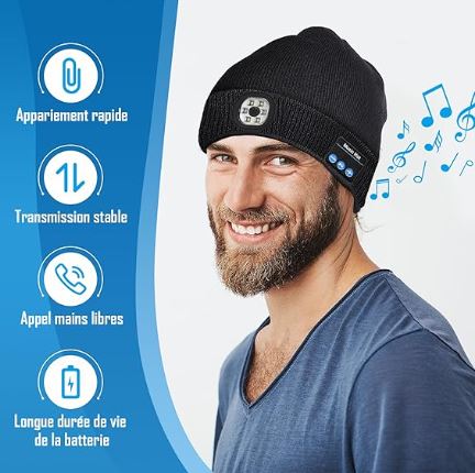 Bonnet Led & Bluetooth® Technologie et confort pour l’hiver