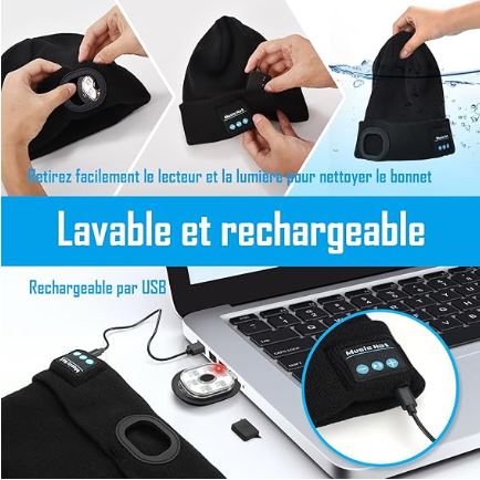 Bonnet Led & Bluetooth® Technologie et confort pour l’hiver